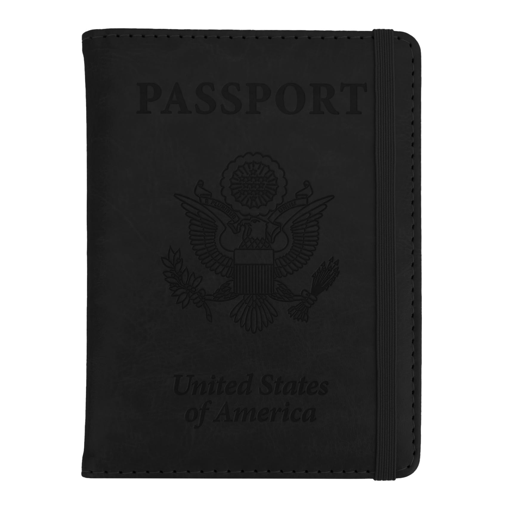 Passport Holder for Travel Essentials, Passport Cover Wallet Passport Holders for Women Men, PU Leather Passport Book Card Case with Pen Holder for Family Travel Must Haves Accessories, Rose Gold