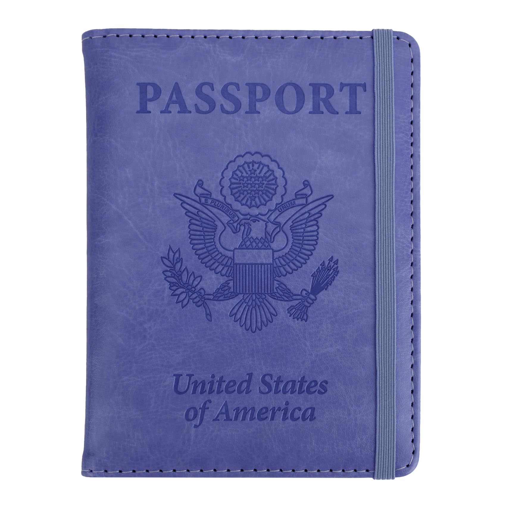 Passport Holder for Travel Essentials, Passport Cover Wallet Passport Holders for Women Men, PU Leather Passport Book Card Case with Pen Holder for Family Travel Must Haves Accessories, Rose Gold