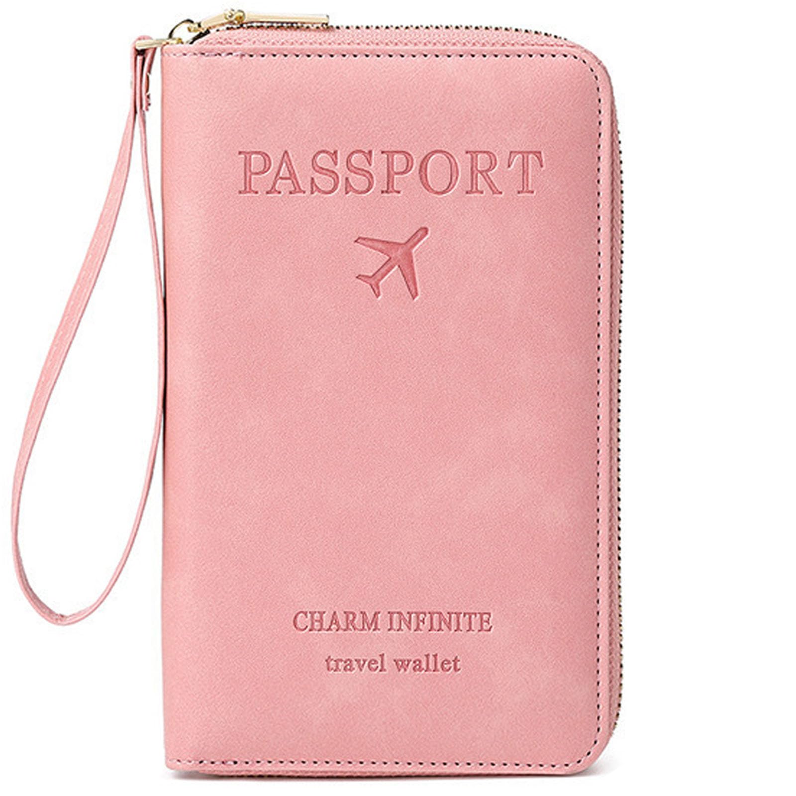 Multi-Function RFID Travel Passport Wallet with Phone Pocket - Ultimate Passport Holder for Women & Men | Holds Phones, Passports, Cash, Cards & Boarding Passes (Black)