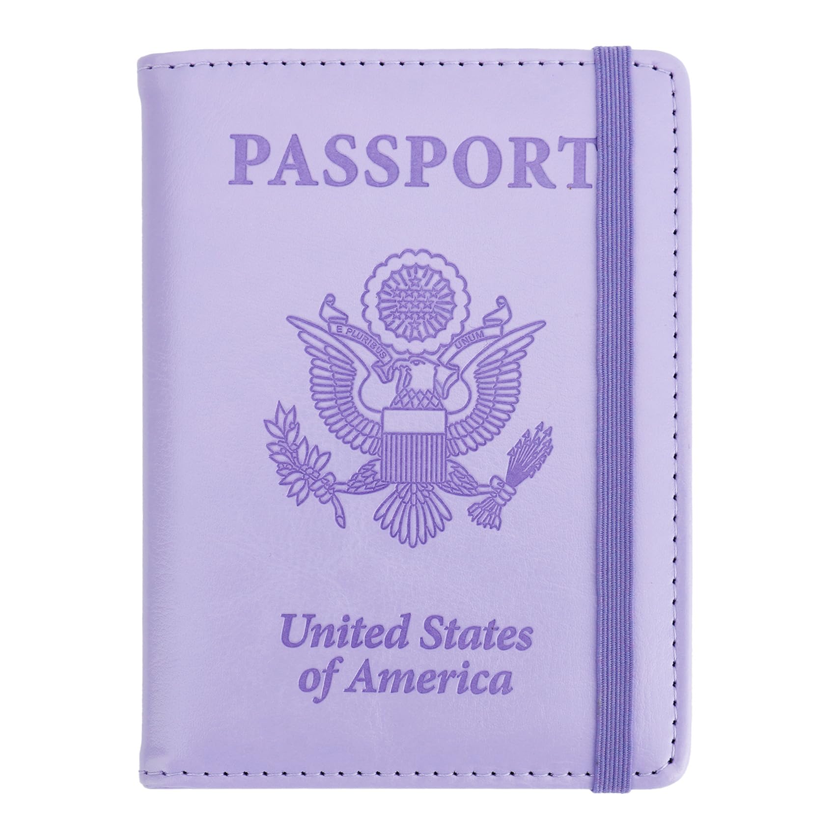 Passport Holder for Travel Essentials, Passport Cover Wallet Passport Holders for Women Men, PU Leather Passport Book Card Case with Pen Holder for Family Travel Must Haves Accessories, Rose Gold