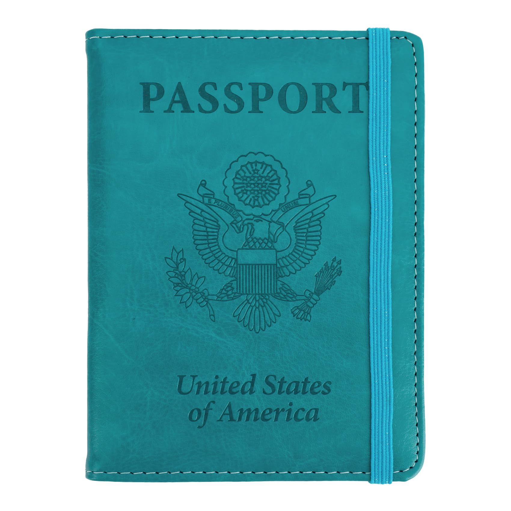 Passport Holder for Travel Essentials, Passport Cover Wallet Passport Holders for Women Men, PU Leather Passport Book Card Case with Pen Holder for Family Travel Must Haves Accessories, Rose Gold