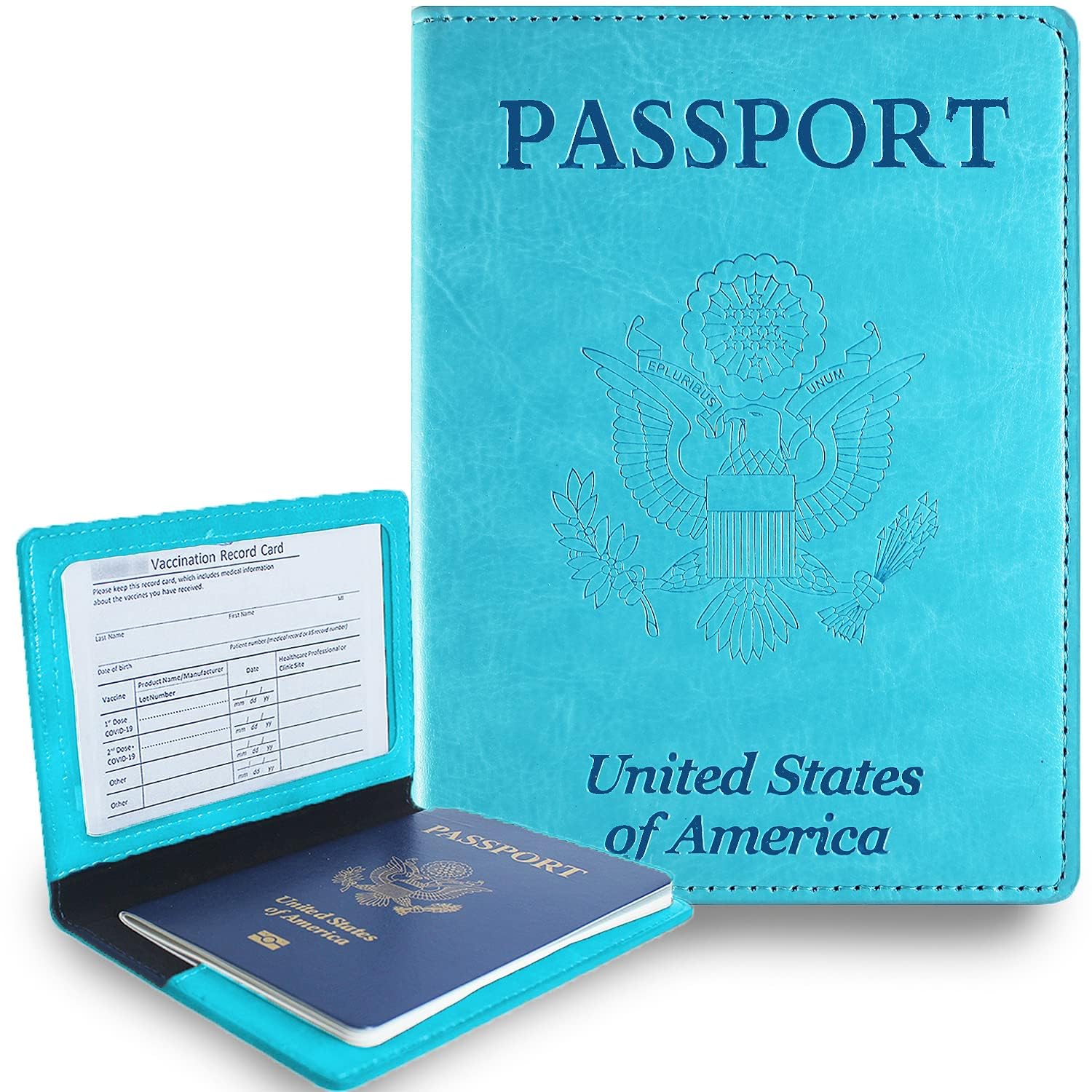 Sizobi Leather Passport Holder Covers, Passport Holder for Travel Women, RFID Blocking Wallet Case, International Travel Must Haves Travel Accessories for Women Men,Cruise Ship Essentials Gifts, Pink