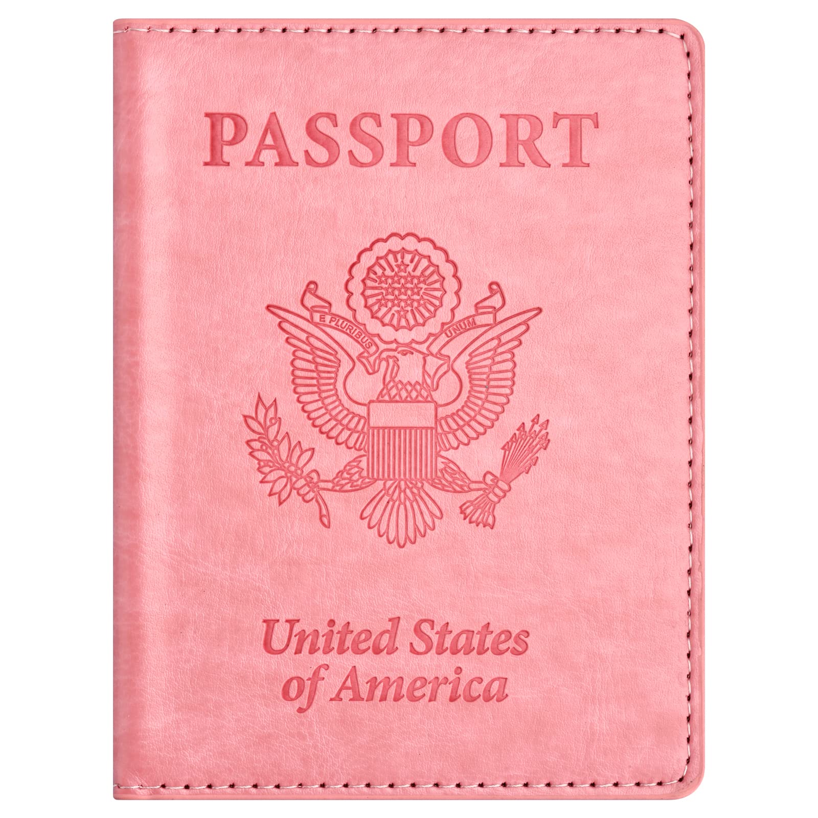 Eoehro Passport Holder for Travel Essentials, Passport Wallet Cover Case for Travel Must Haves Accessories,Passport Book Holders for Women and Men(light blue)