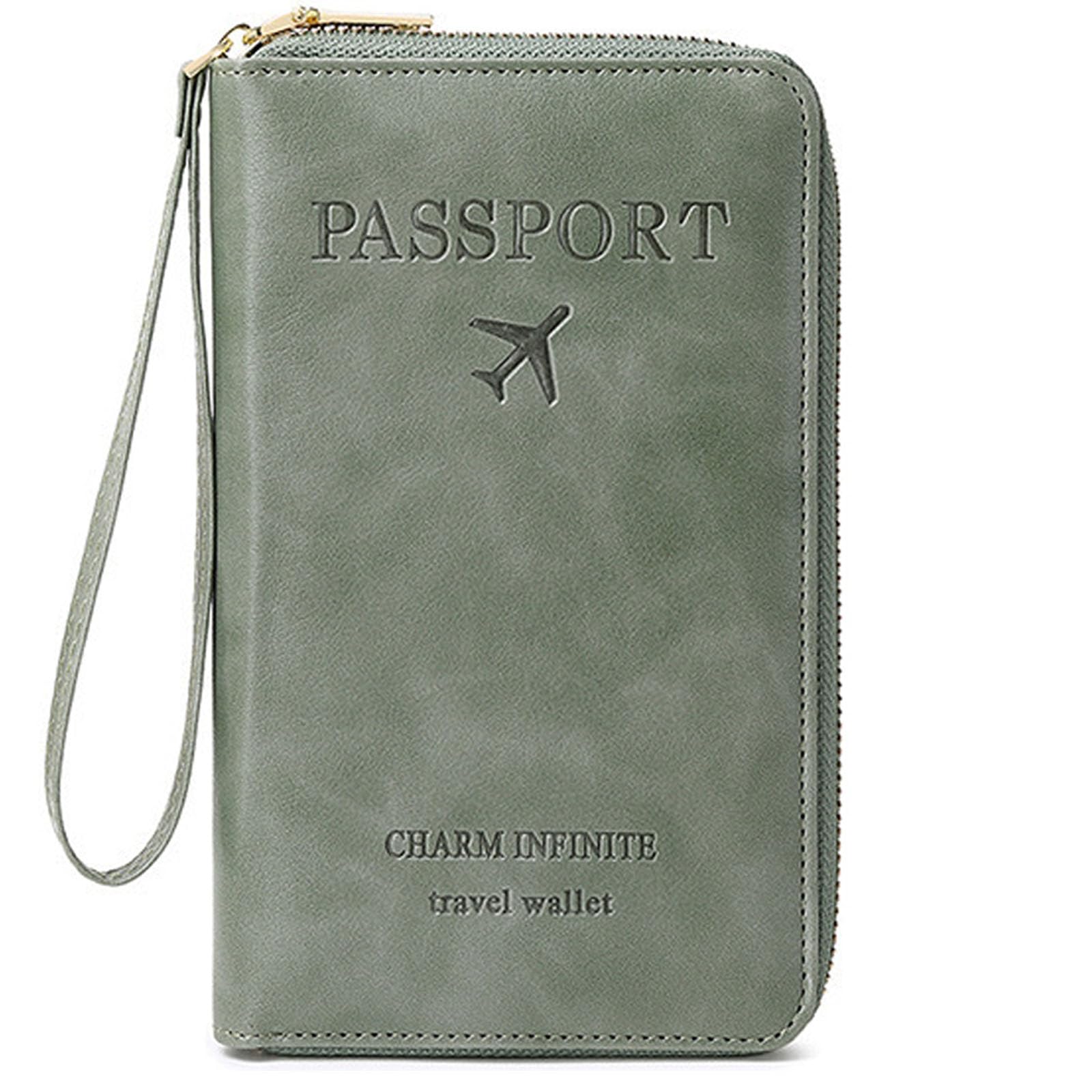 Multi-Function RFID Travel Passport Wallet with Phone Pocket - Ultimate Passport Holder for Women & Men | Holds Phones, Passports, Cash, Cards & Boarding Passes (Black)