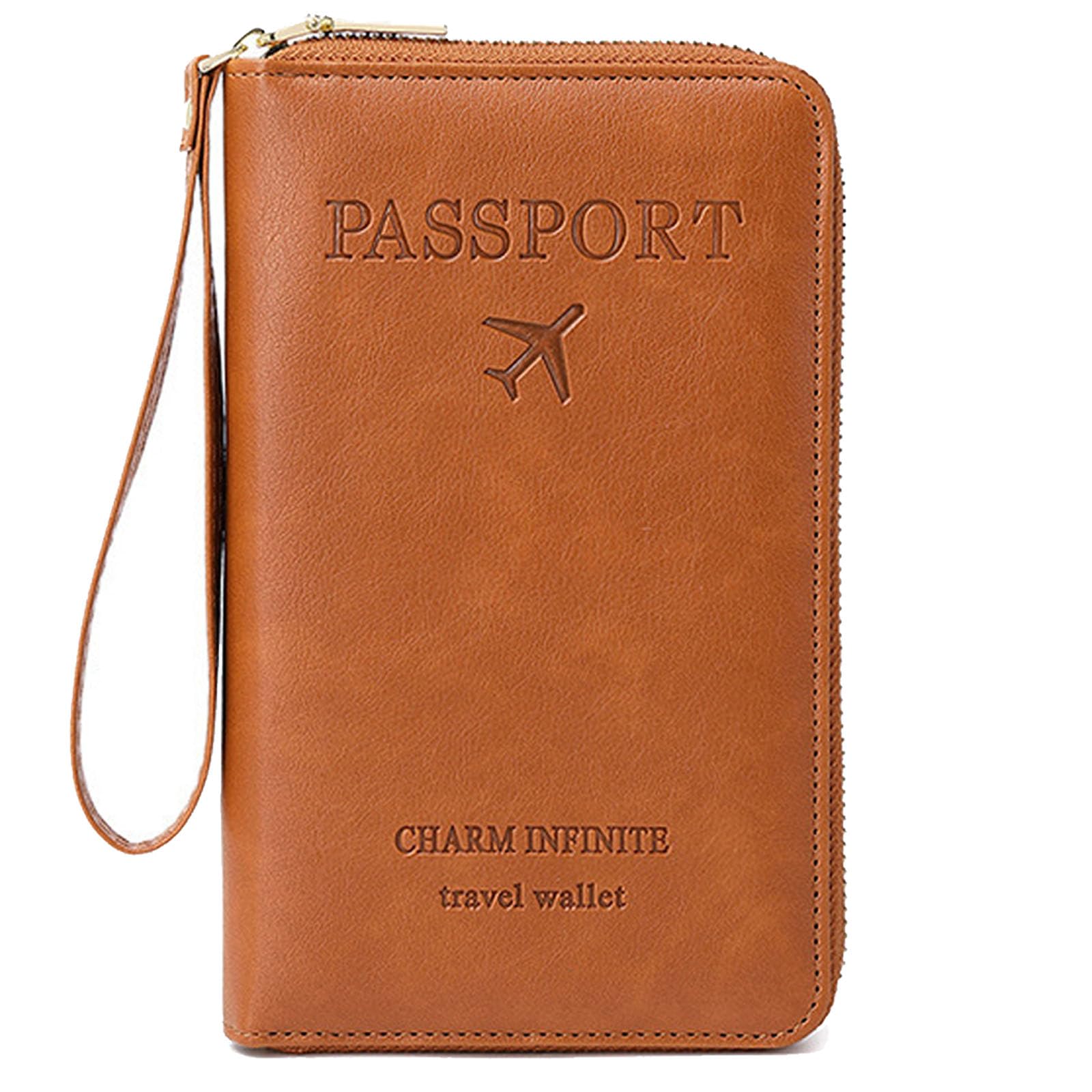 Multi-Function RFID Travel Passport Wallet with Phone Pocket - Ultimate Passport Holder for Women & Men | Holds Phones, Passports, Cash, Cards & Boarding Passes (Black)