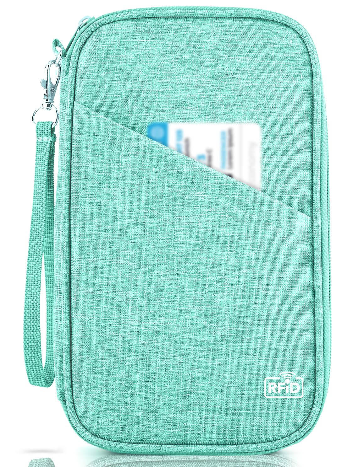 Passport Holder Family, Women Rfid Blocking Passport Wallet, Travel Essentials Premium Wallets, Waterproof Passport Holders Bag for Men Traveling, Travel Document Organizer Credit Cards Case