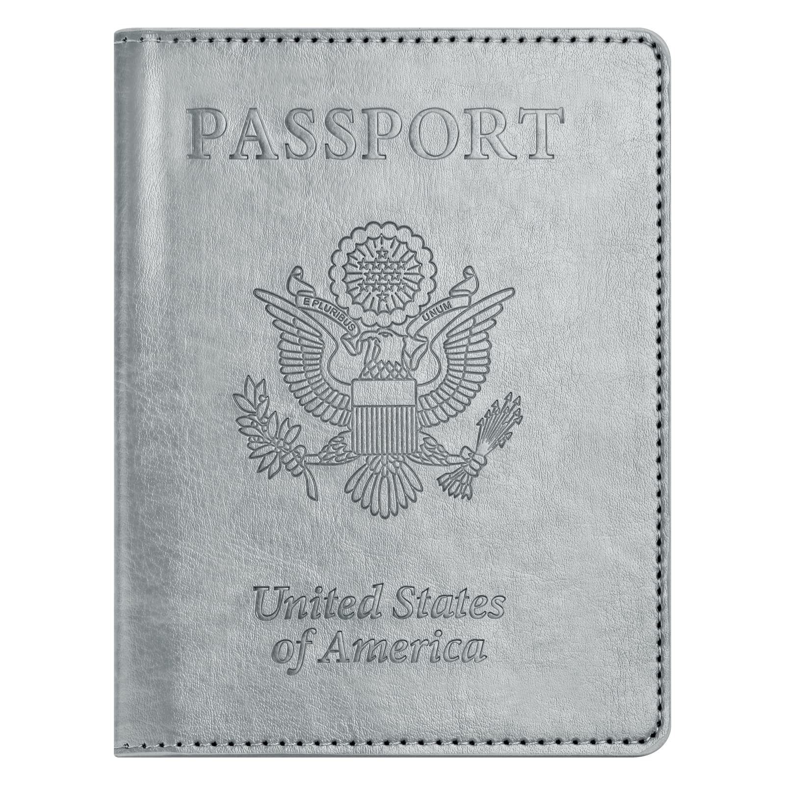 Eoehro Passport Holder for Travel Essentials, Passport Wallet Cover Case for Travel Must Haves Accessories,Passport Book Holders for Women and Men(light blue)