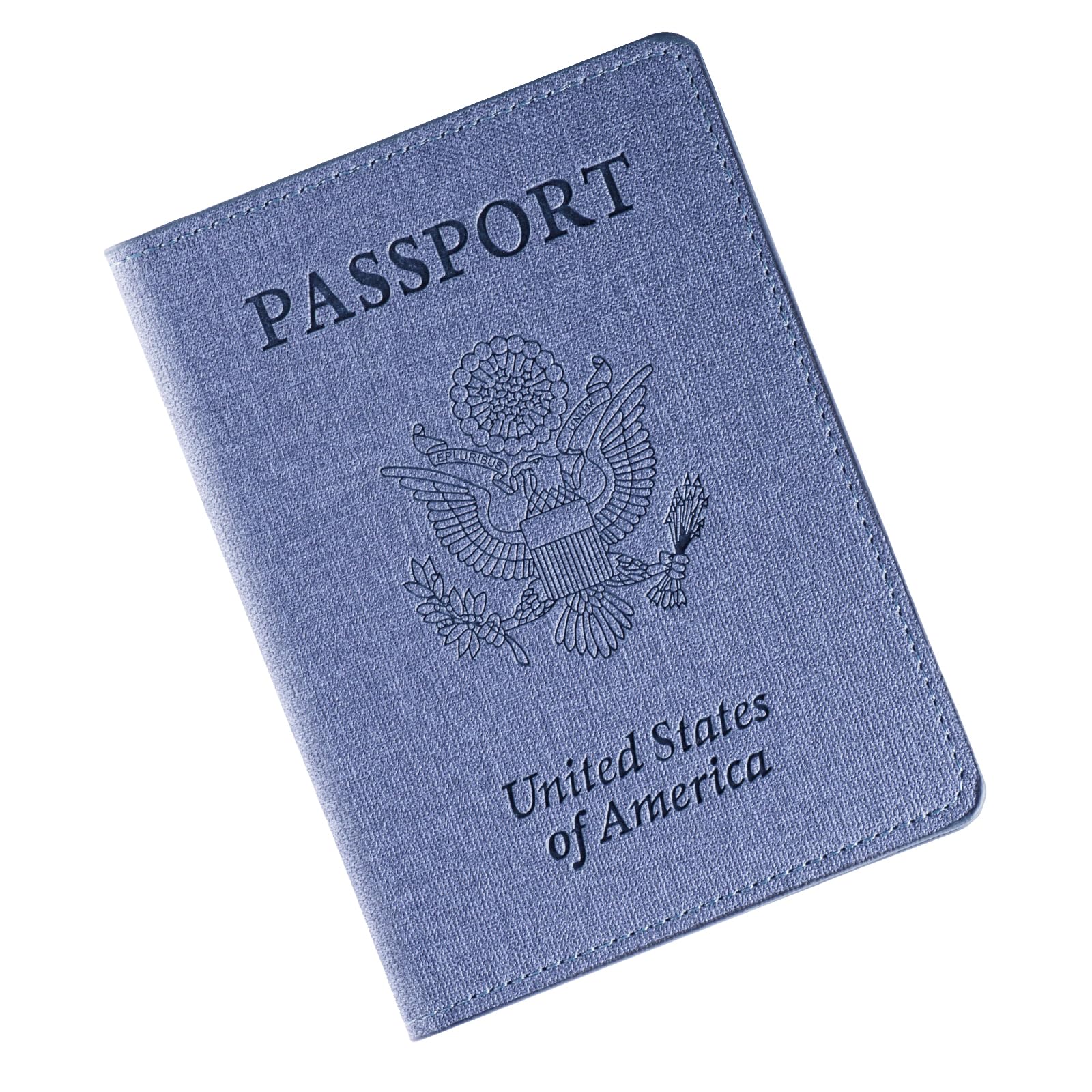 2 Pack Passport Cover With Card Slots RFID Blocking-White&Black