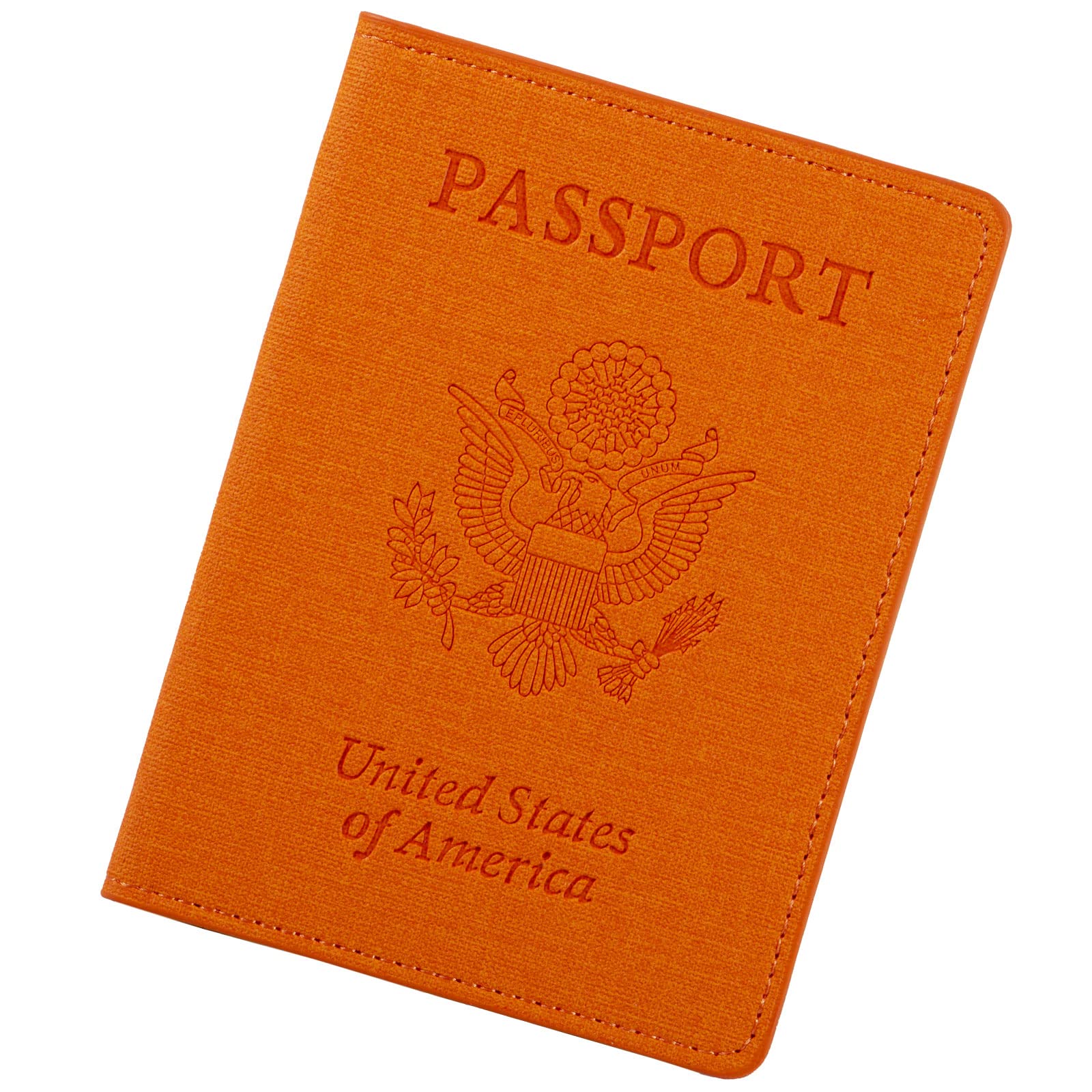 2 Pack Passport Cover With Card Slots RFID Blocking-White&Black