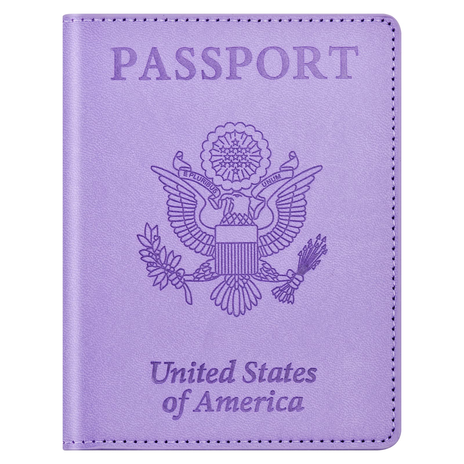 Eoehro Passport Holder for Travel Essentials, Passport Wallet Cover Case for Travel Must Haves Accessories,Passport Book Holders for Women and Men(light blue)