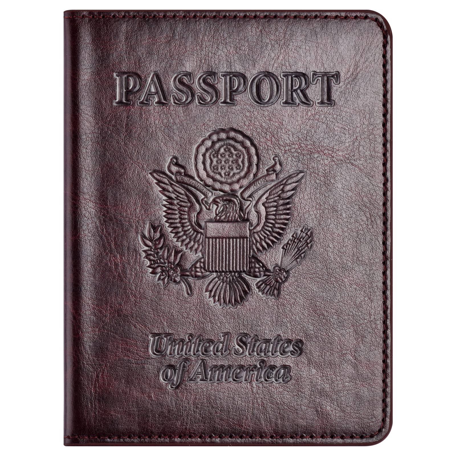 Eoehro Passport Holder for Travel Essentials, Passport Wallet Cover Case for Travel Must Haves Accessories,Passport Book Holders for Women and Men(light blue)