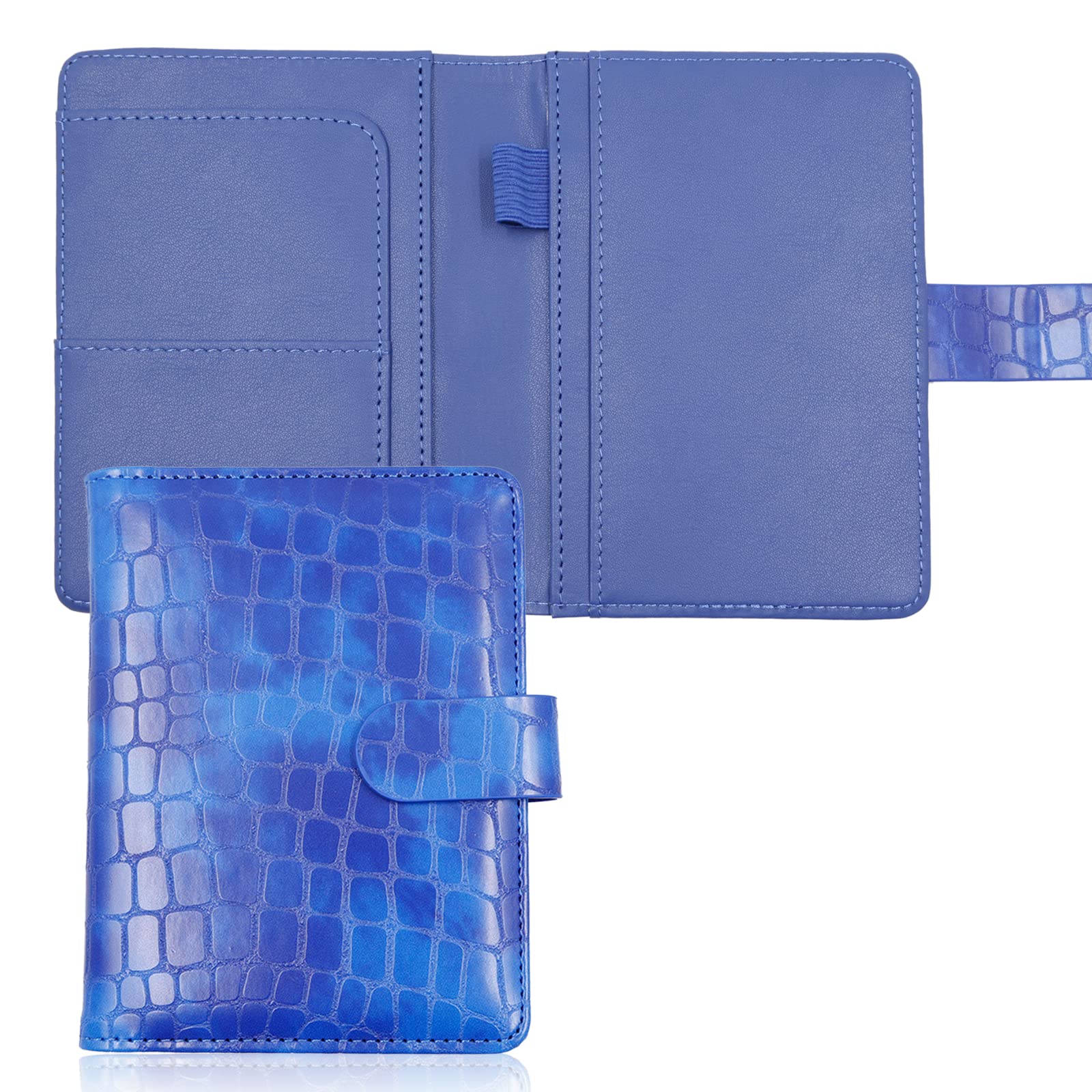 Melsbrinna Premium Leather Passport Holder Covers Case, Waterproof Rfid Blocking Travel Wallet Passport Holder with Pen Holder, Cute Passport Book for Women/Men