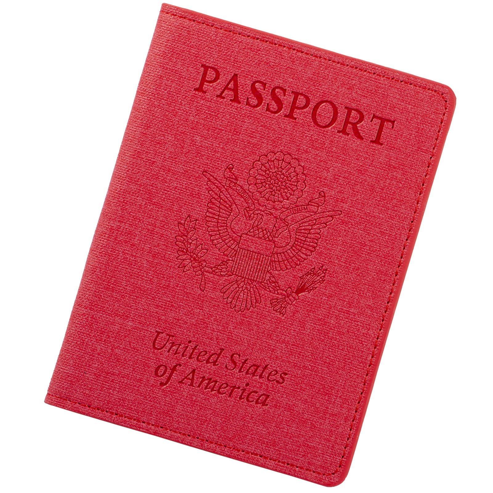 2 Pack Passport Cover With Card Slots RFID Blocking-White&Black