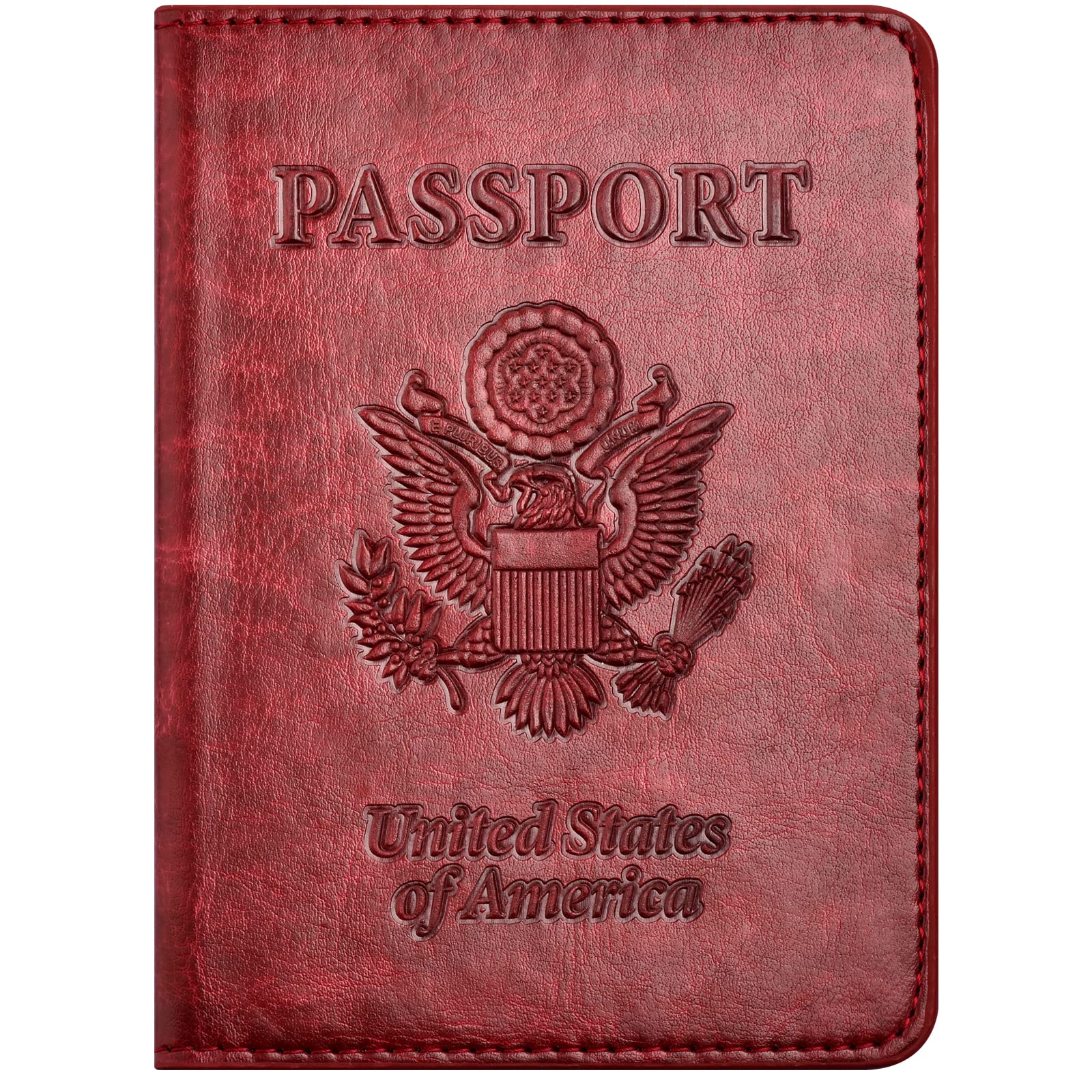 Eoehro Passport Holder for Travel Essentials, Passport Wallet Cover Case for Travel Must Haves Accessories,Passport Book Holders for Women and Men(light blue)