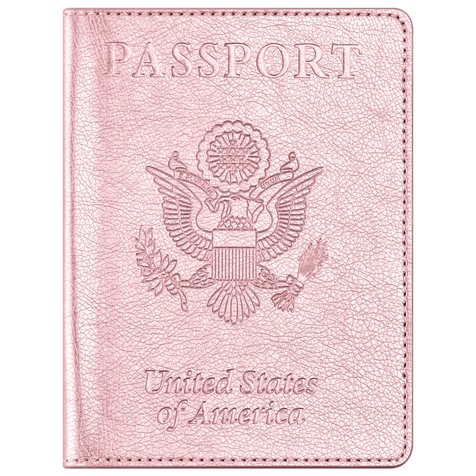 Eoehro Passport Holder for Travel Essentials, Passport Wallet Cover Case for Travel Must Haves Accessories,Passport Book Holders for Women and Men(light blue)
